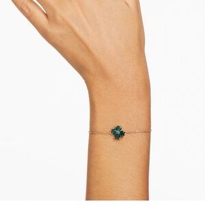 Swarovski NWT Idyllia Green Clover Bracelet